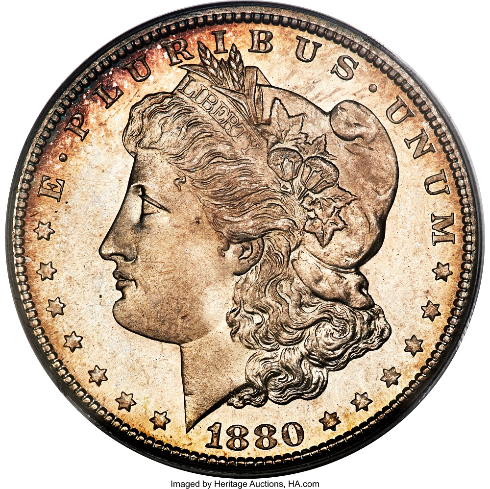 1880-S Morgan Dollar, MS69
