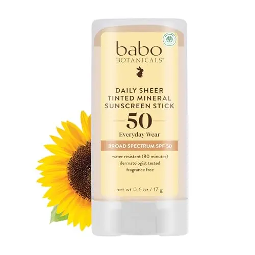 Babo Botanicals Daily Sheer Mineral Tinted Sunscreen Stick SPF50