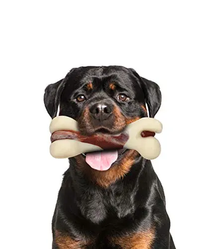 Tikaton indestructible dog chew toy with beef scent