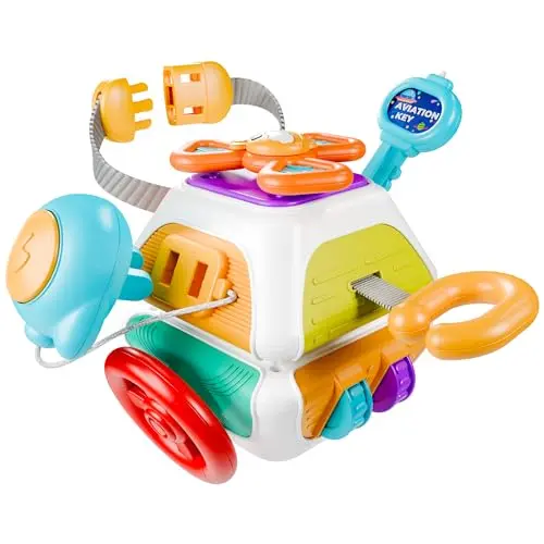 iPlay iLearn busy board cube sensory toy