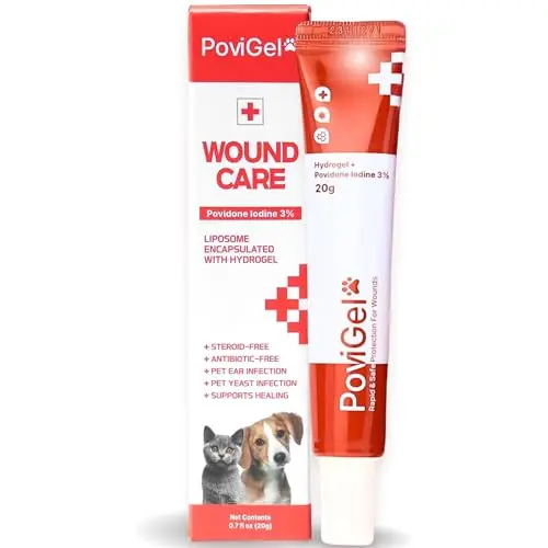 PoviGel Dog Wound Care Ointment tube