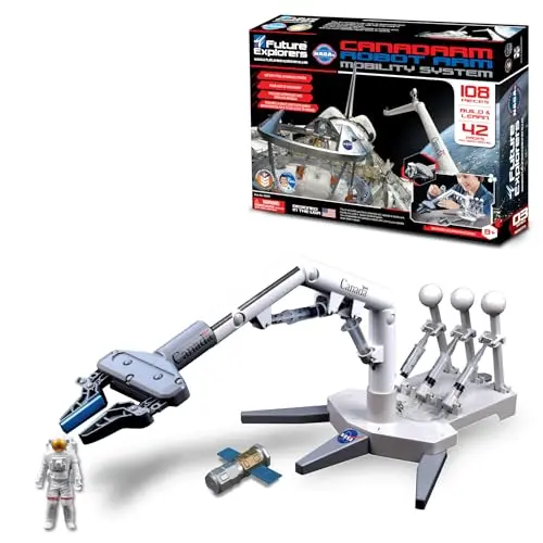 MUKIKIM NASA robot arm kit with hydraulic system and space theme