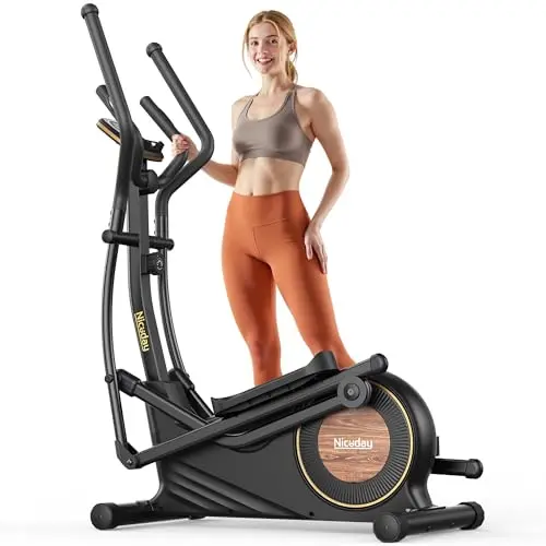 Niceday elliptical with 18-inch stride and black finish
