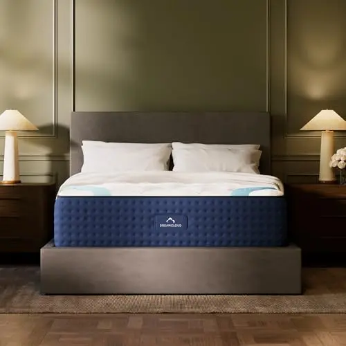 DreamCloud Premier hybrid mattress with cashmere top for luxurious support