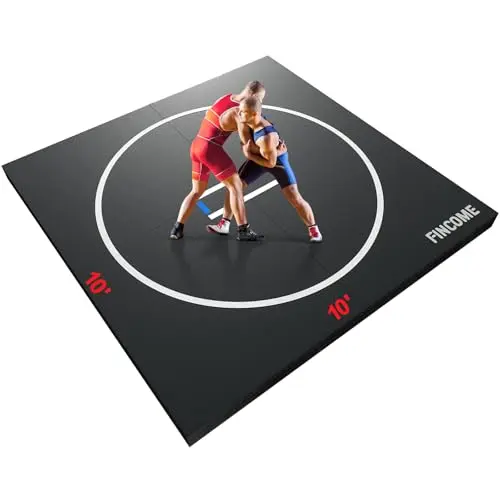 FINCOME black wrestling mat for BJJ and grappling