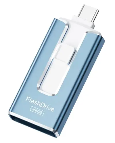 SUDEHO 256GB sky blue iPhone memory stick